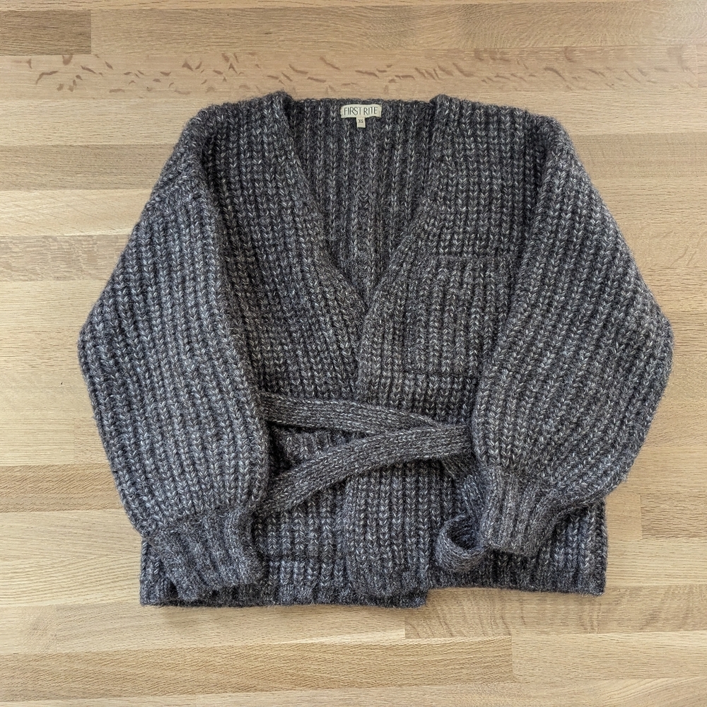Alpaca Cotton Sweater Coat